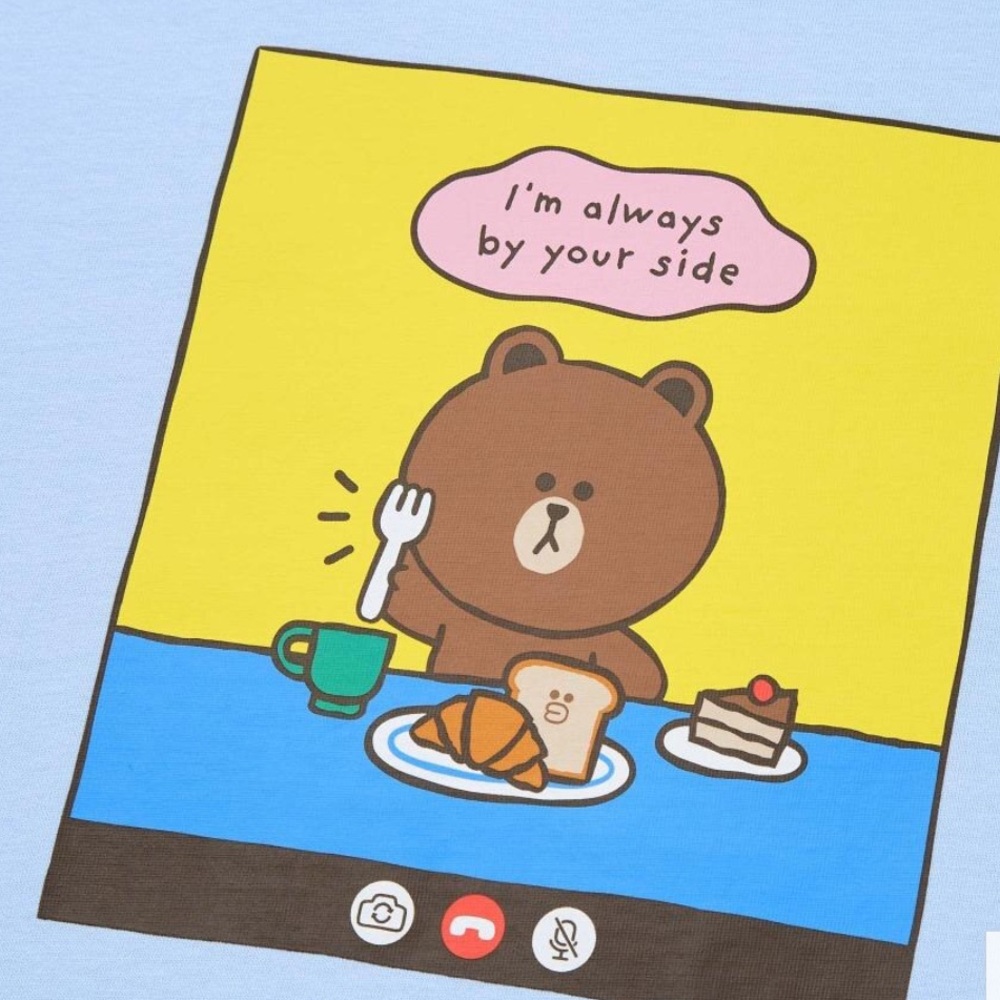 UT Uniqlo Line Friends “I’m Always By Your Side” Unisex Graphic Tee 3XL - Picture 7 of 11